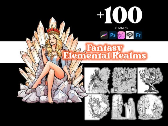 100 Elemental Realms Procreate: Strategic Creativity for Illustrators and Digital Artists