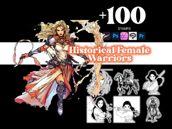 100 Historical Female Warrior Procreate: A Creative Tool for Digital Artists