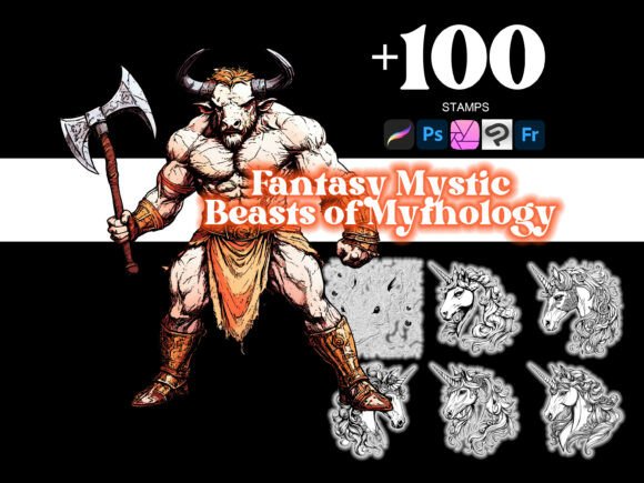 100 Mystic Beasts Mythology Procreate: Enhancing Digital Art with Precision and Creativity