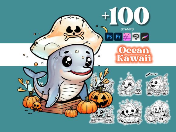 100 Ocean Halloween Photoshop: A Designer’s Toolkit for Spooky Season