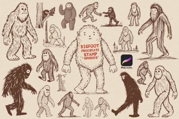 Exploring the Bigfoot Procreate Stamp Brush Set: A Creative Tool for Digital Artists