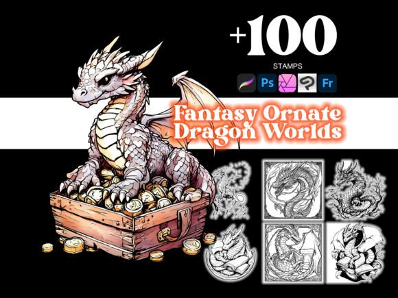 Ornate Dragon Worlds Procreate: Elevate Your Digital Illustrations