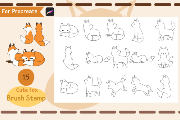 Procreate Brush Stamp Cute Fox: Creative Freedom for Digital Artists