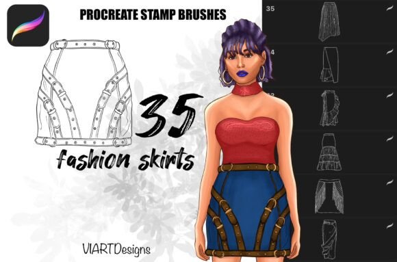 Revolutionizing Digital Fashion Design: The Power of Fashion Skirts Stamp Brush Procreate